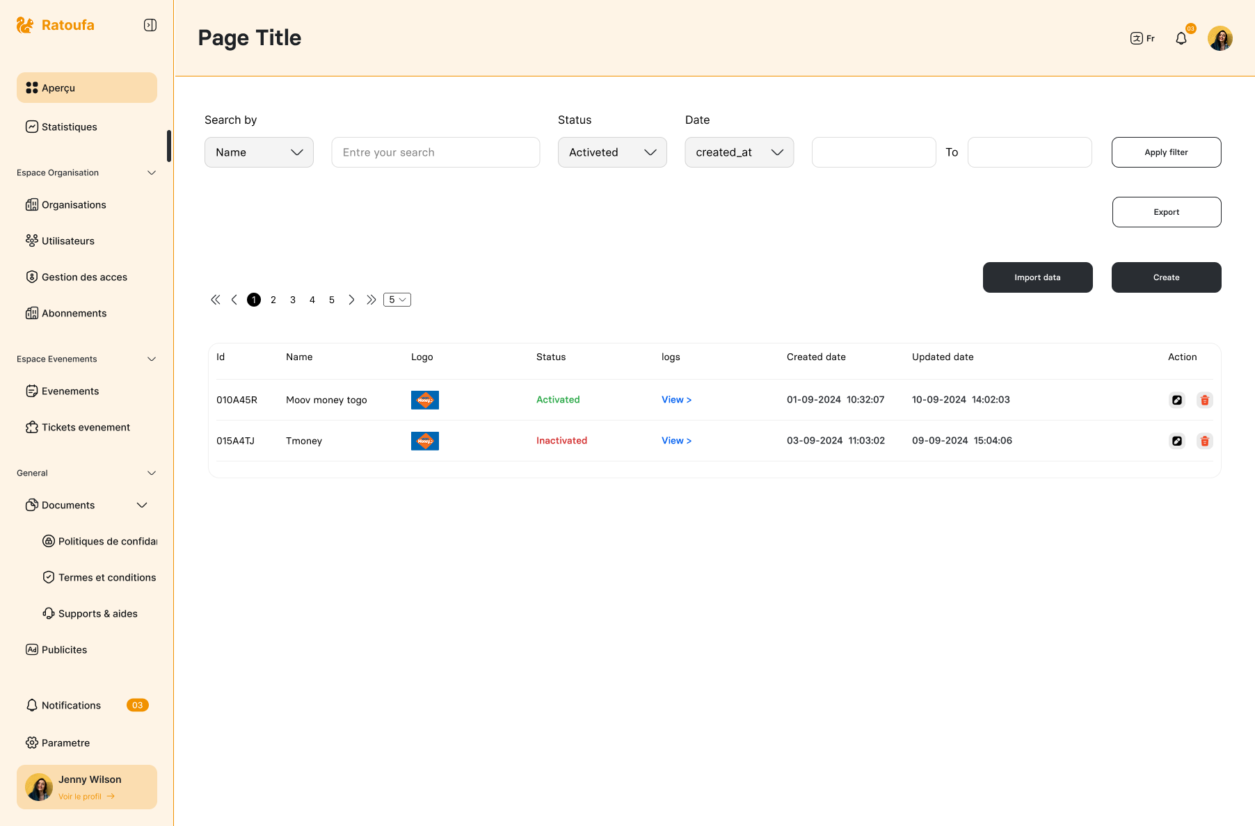 Service de Restauration